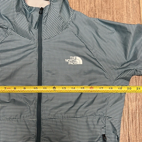 The North Face Women’s Zip Up Windbreaker Jacket with Hood Blue/White Size SP - Picture 8 of 10